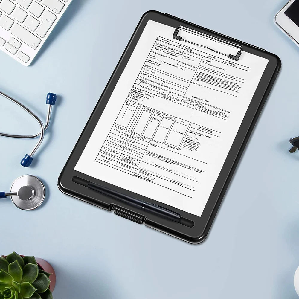 A4 Clipboard with Storage Case for Paper and Document Storage