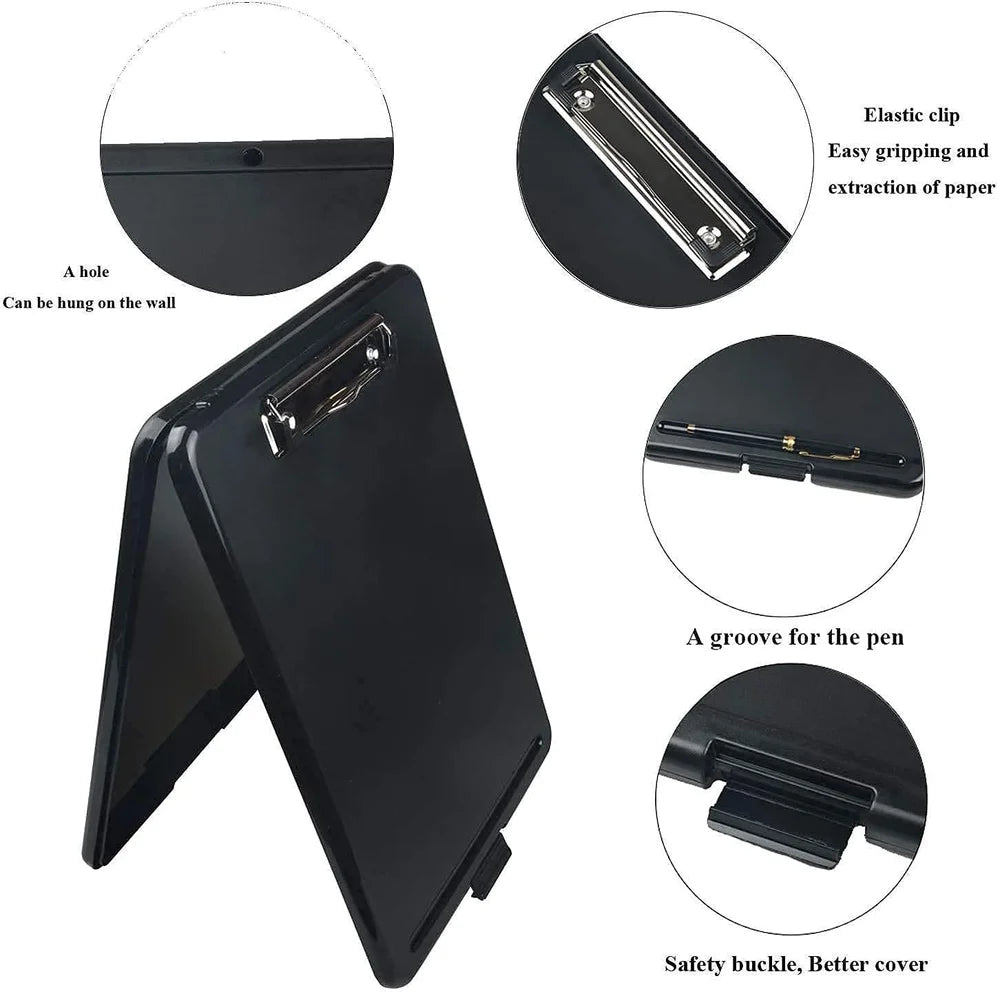 A4 Clipboard with Storage Case for Paper and Document Storage